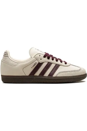 adidas Samba OG "Wonder White/Maroon" sneakers