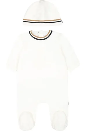 HUGO BOSS Stripe-detail babygrow set