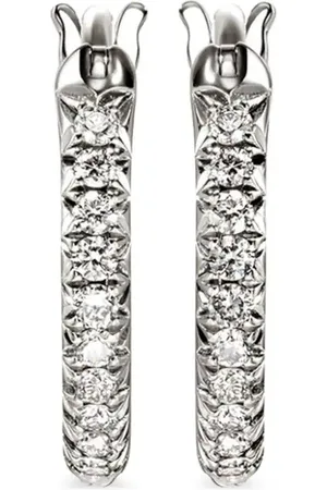 John Hardy JH Essential diamond hoop earrings