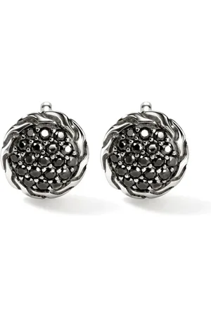 John Hardy Carved Chain sapphire stud earrings