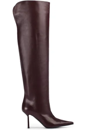 LE SILLA Bella 120mm pointed-toe leather boots