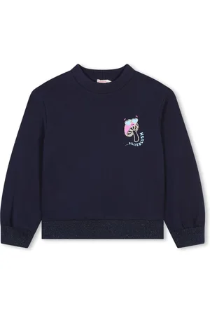 Billieblush Logo-lettering cotton sweatshirt