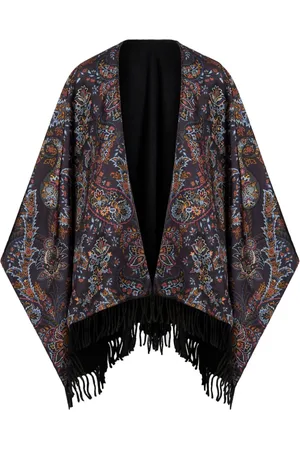 Etro Paisley-print silk cape