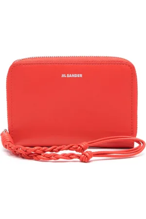 Jil Sander Logo-print leather wallet