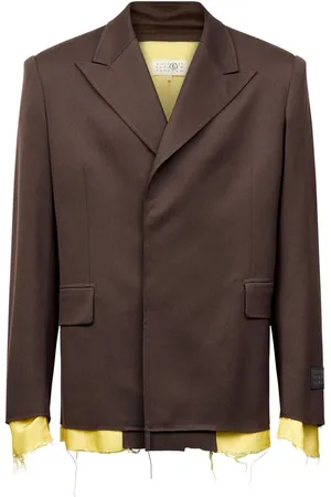 Maison Margiela Contrasting long-sleeve blazer