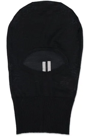 Rick Owens Rib-hem cashmere balaclava