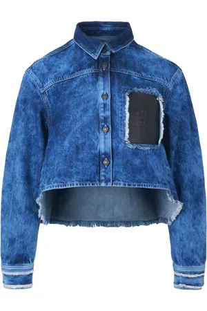 PORTS 1961 Logo-appliqu?? denim shirt