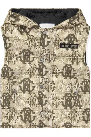 Roberto Cavalli Monogram padded gilet