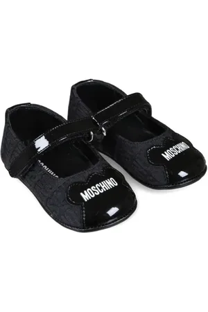 Moschino Logo-jacquard ballerina shoes