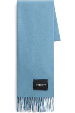 Woolrich Logo-patch virgin wool scarf