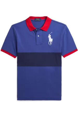 Ralph Lauren Logo-embroidered stripe polo shirt