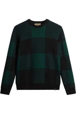 Woolrich Check-pattern virgin wool sweater