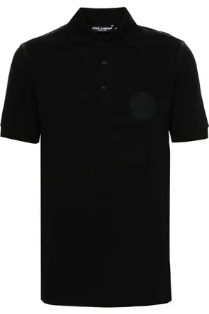 Dolce & Gabbana Logo-embroidered cotton polo shirt