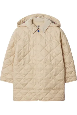 Burberry Diamond-quilted hooded jacket
