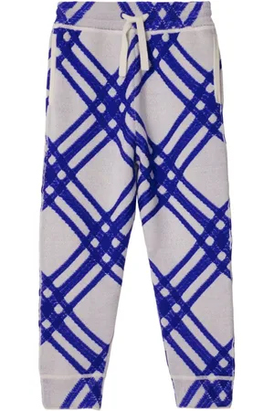Burberry Check-print wool joggers