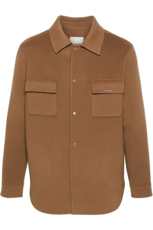 Sandro Logo-lettering wool jacket