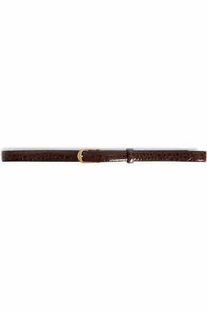 Zadig & Voltaire 20mm crocodile-embossed belt