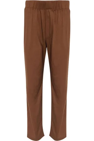 ÉTERNE Elasticated-waist straight-leg trousers