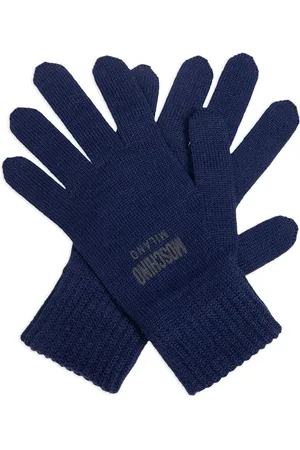 Moschino Logo-embroidered gloves