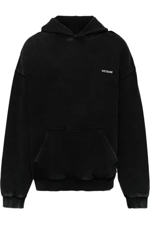 We11 Done Washed logo hoodie