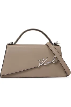 Karl Lagerfeld Signature Slim leather tote bag