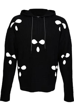 MOSTLY HEARD RARELY SEEN Knitted cut-out hoodie