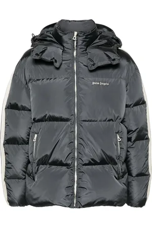 Palm Angels Logo-embroidered puffer jacket