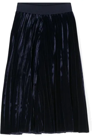 MONNALISA Velvet wide-leg trousers
