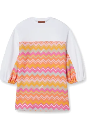 Missoni Geometric-logo-print cotton dress