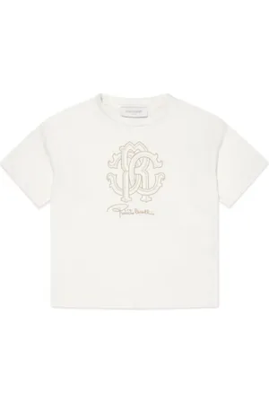 Roberto Cavalli Logo-embroidered T-shirt