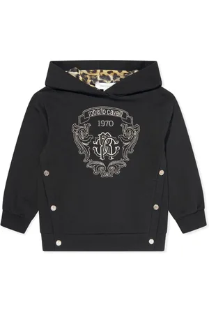 Roberto Cavalli Logo-embroidered hoodie