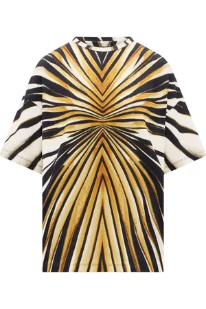 Roberto Cavalli Ray of print cotton T-shirt