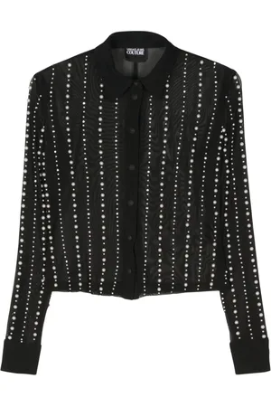 VERSACE Faux-pearl shirt