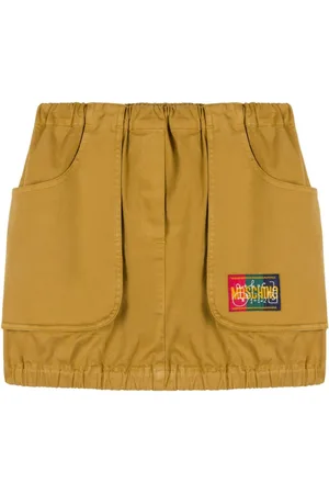 Moschino Logo-patch skirt