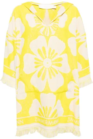 ZIMMERMANN Golden Hodded Towel mini dress
