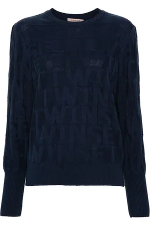 Twin-Set Jacquard-logo sweater