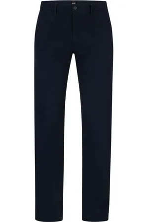 HUGO BOSS Mid-rise straight-leg chinos