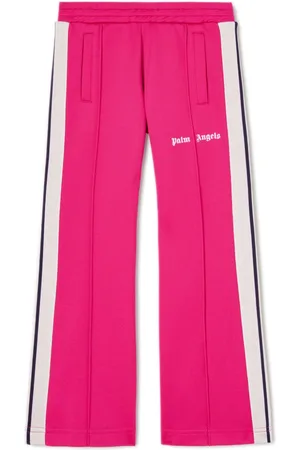 Palm Angels Logo-print flared track pants