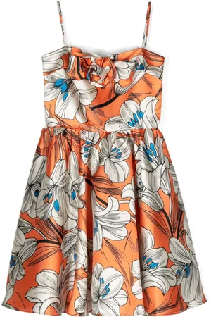 Little Bambah Floral-print spaghetti-straps dress