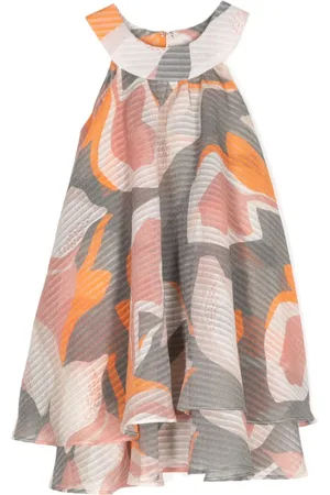 Little Bambah Graphic-print round-neck dress