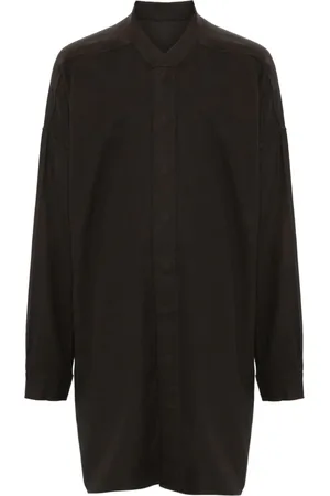 Rick Owens Snap collar faun shirt