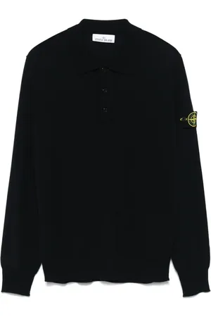 Stone Island Virgin wool polo top
