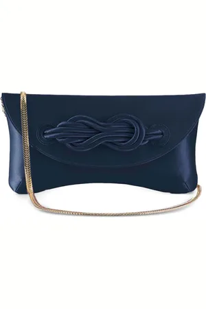 SHANGHAI TANG Knot-detail clutch bag