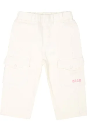 Msgm Logo-embroidered trousers
