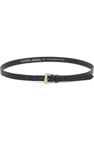 Closed Gold-tone buckle leather belt