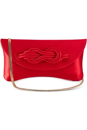 SHANGHAI TANG Knot-detail clutch bag