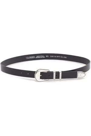 Closed Buckle leather belt