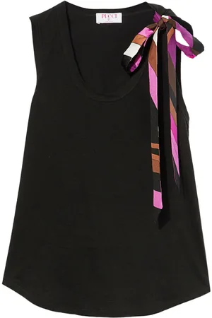 Puccini Scoop-neck jersey tank top
