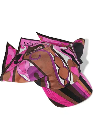 Puccini Orchidee-print silk-twill cap