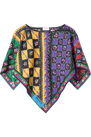 Puccini Festa Onde-print kaftan top